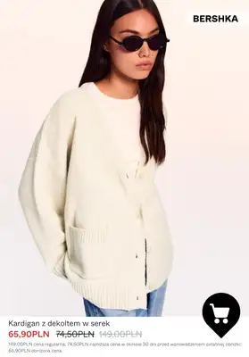 Bershka - gazetka promocyjna Wyprzedaż do -50% – Dzianina & bluzy dla niej od wtorku 06.01  - strona 8