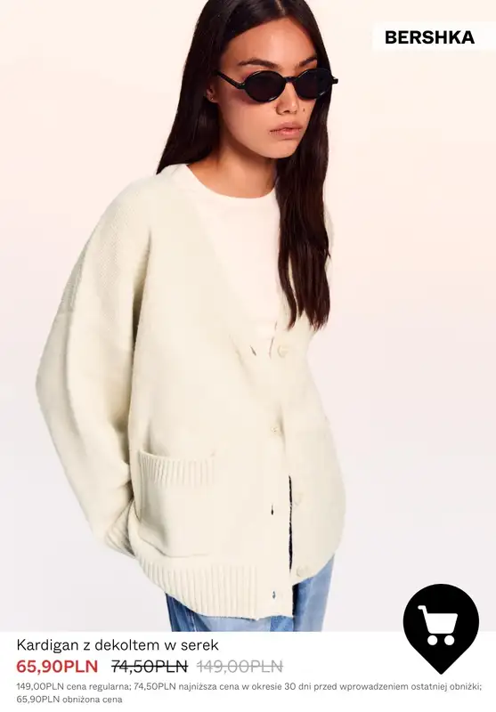 Bershka - gazetka promocyjna Wyprzedaż do -50% – Dzianina & bluzy dla niej od wtorku 06.01  - strona 8