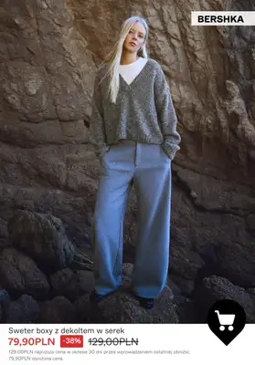 Bershka - gazetka promocyjna Wyprzedaż do -50% – Dzianina & bluzy dla niej od wtorku 06.01  - strona 2