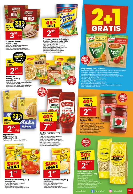 Twój Market - gazetka promocyjna Gazetka od środy 07.01 do wtorku 13.01 - strona 21