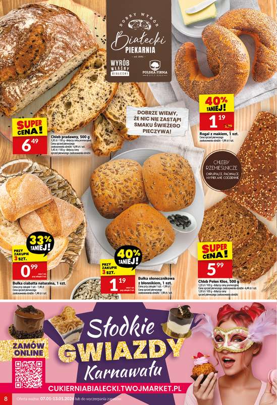 Twój Market - gazetka promocyjna Gazetka od środy 07.01 do wtorku 13.01 - strona 8