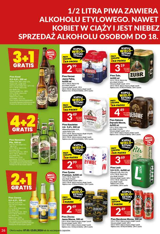 Twój Market - gazetka promocyjna Gazetka od środy 07.01 do wtorku 13.01 - strona 26