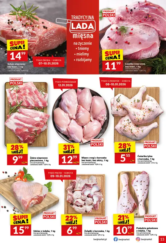 Twój Market - gazetka promocyjna Gazetka od środy 07.01 do wtorku 13.01 - strona 13