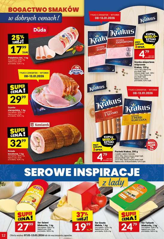 Twój Market - gazetka promocyjna Gazetka od środy 07.01 do wtorku 13.01 - strona 12