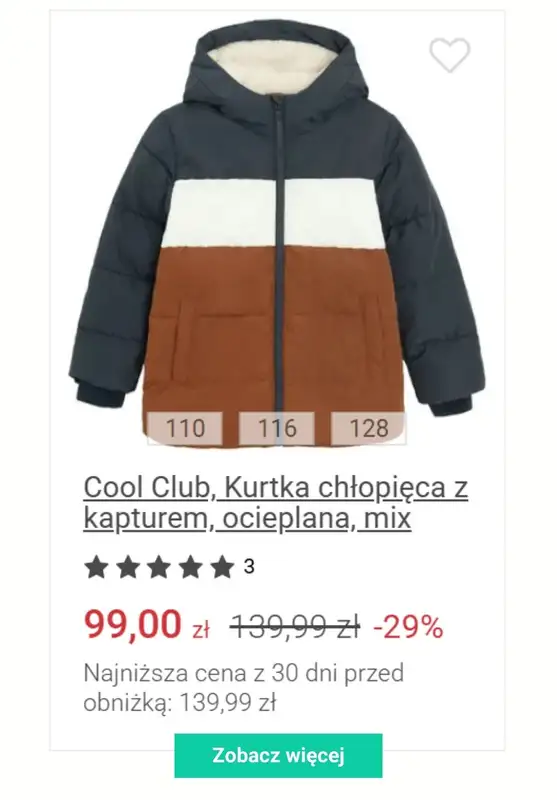 Smyk - gazetka promocyjna Kurtki i kombinezony na zimę od poniedziałku 05.01  - strona 10