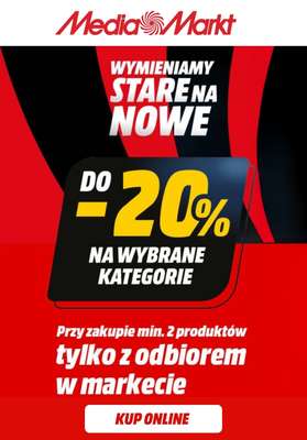 Media Markt - gazetka promocyjna Do -20% przy zakupie min. 2 produktów od poniedziałku 05.01 do niedzieli 11.01