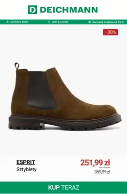 Deichmann - gazetka promocyjna Wyprzedaż butów męskich na zimę od poniedziałku 05.01  - strona 7