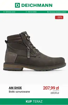 Deichmann - gazetka promocyjna Wyprzedaż butów męskich na zimę od poniedziałku 05.01  - strona 4