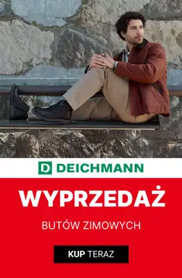 Deichmann - gazetka promocyjna Wyprzedaż butów męskich na zimę od poniedziałku 05.01 