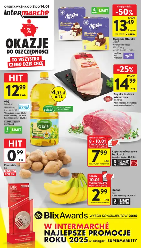 Intermarche - gazetka promocyjna Intertani start tygodnia od poniedziałku 12.01 do środy 14.01 - strona 4