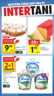 Intermarche - gazetka promocyjna Intertani start tygodnia od poniedziałku 12.01 do środy 14.01 - strona 2