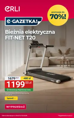ERLI - gazetka promocyjna Aktywny start w nowy rok! – Must have % od poniedziałku 05.01 do niedzieli 11.01