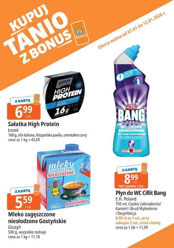 Leclerc - gazetka promocyjna Oferta E.Leclerc I Kupuj tanio z bonus od środy 07.01 do poniedziałku 12.01 - strona 8