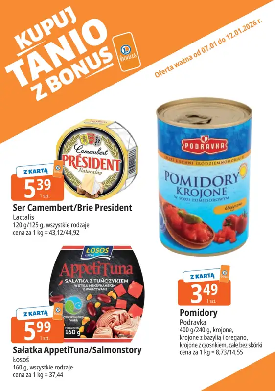 Leclerc - gazetka promocyjna Oferta E.Leclerc I Kupuj tanio z bonus od środy 07.01 do poniedziałku 12.01 - strona 6