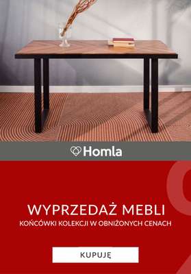 Homla - gazetka promocyjna Wyprzedaż mebli od poniedziałku 05.01 