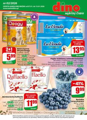 Dino - gazetka promocyjna Gazetka od środy 07.01 do wtorku 13.01