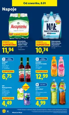 Lidl - gazetka promocyjna Od czwartku od czwartku 08.01 do soboty 10.01 - strona 40