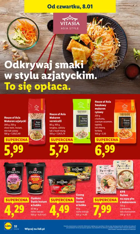 Lidl - gazetka promocyjna Od czwartku od czwartku 08.01 do soboty 10.01 - strona 32