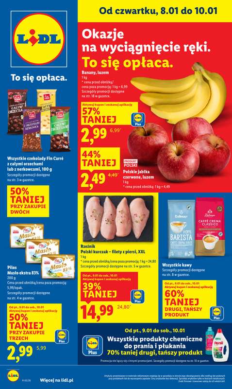 Lidl - gazetka promocyjna Oferta od czwartku od czwartku 08.01 do soboty 10.01