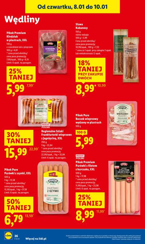 Lidl - gazetka promocyjna Oferta od czwartku od czwartku 08.01 do soboty 10.01 - strona 26