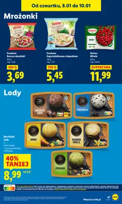 Lidl - gazetka promocyjna Od czwartku od czwartku 08.01 do soboty 10.01 - strona 47