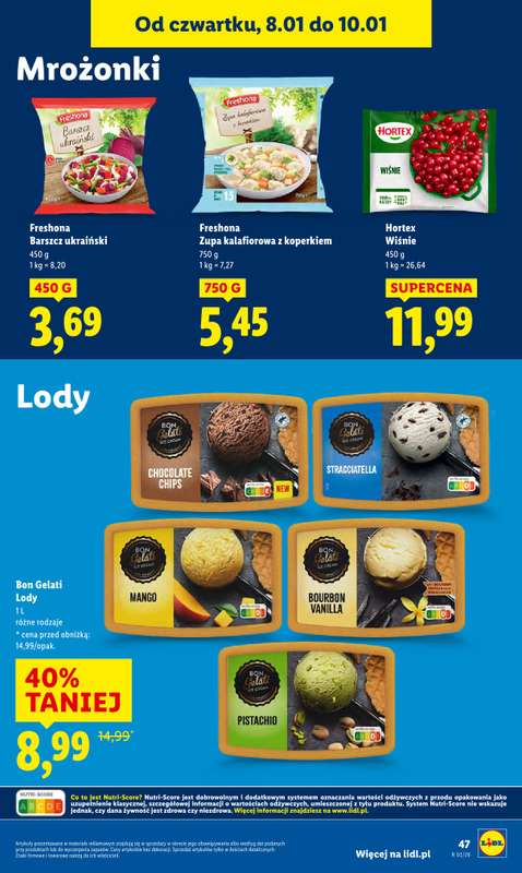 Lidl - gazetka promocyjna Oferta od czwartku od czwartku 08.01 do soboty 10.01 - strona 47