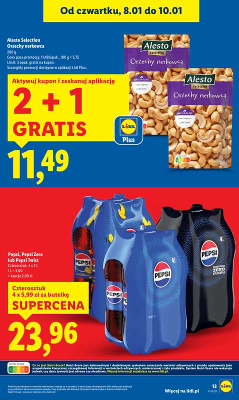 Lidl - gazetka promocyjna Oferta od czwartku od czwartku 08.01 do soboty 10.01 - strona 13
