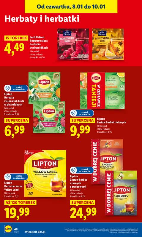 Lidl - gazetka promocyjna Oferta od czwartku od czwartku 08.01 do soboty 10.01 - strona 48