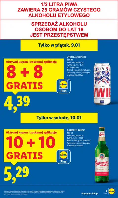 Lidl - gazetka promocyjna Od czwartku od czwartku 08.01 do soboty 10.01 - strona 9