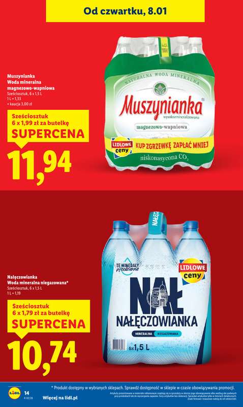 Lidl - gazetka promocyjna Oferta od czwartku od czwartku 08.01 do soboty 10.01 - strona 14