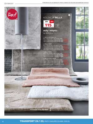 Dywan Bella Anthracite 80x150 cm