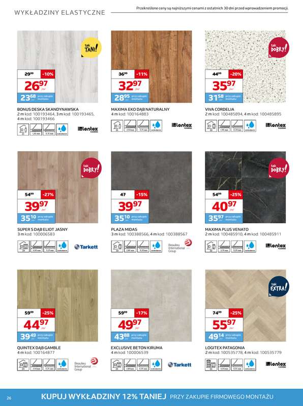 Komfort - gazetka promocyjna Gazetka od środy 07.01 do wtorku 10.02 - strona 26