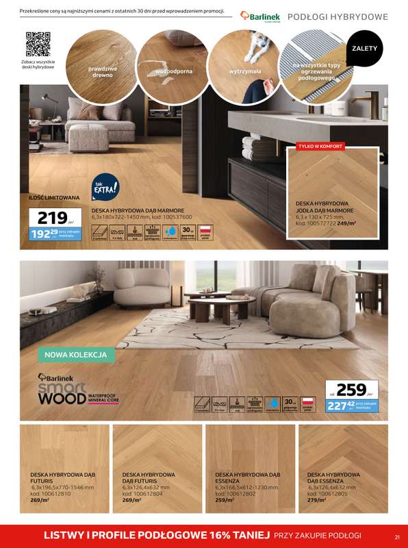 Komfort - gazetka promocyjna Gazetka od środy 07.01 do wtorku 10.02 - strona 21