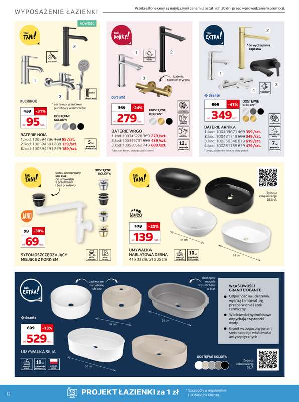 Komfort - gazetka promocyjna Gazetka od środy 07.01 do wtorku 10.02 - strona 12