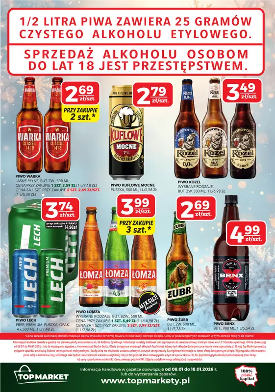 Top Market - gazetka promocyjna Gazetka od czwartku 08.01 do niedzieli 18.01 - strona 8