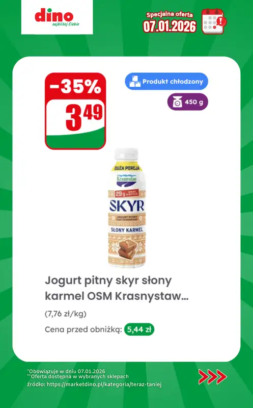 Dino - gazetka promocyjna Specjalna oferta na 07.01.2026 - promocje spoza gazetki od środy 07.01 do środy 07.01 - strona 11