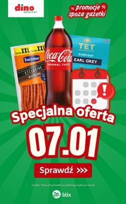 Dino - gazetka promocyjna Specjalna oferta na 07.01.2026 - promocje spoza gazetki od środy 07.01 do środy 07.01