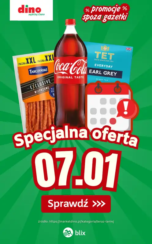 Dino - gazetka promocyjna Specjalna oferta na 07.01.2026 - promocje spoza gazetki  