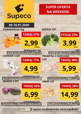 Supeco - gazetka promocyjna Super cena na Weekend  do soboty 10.01