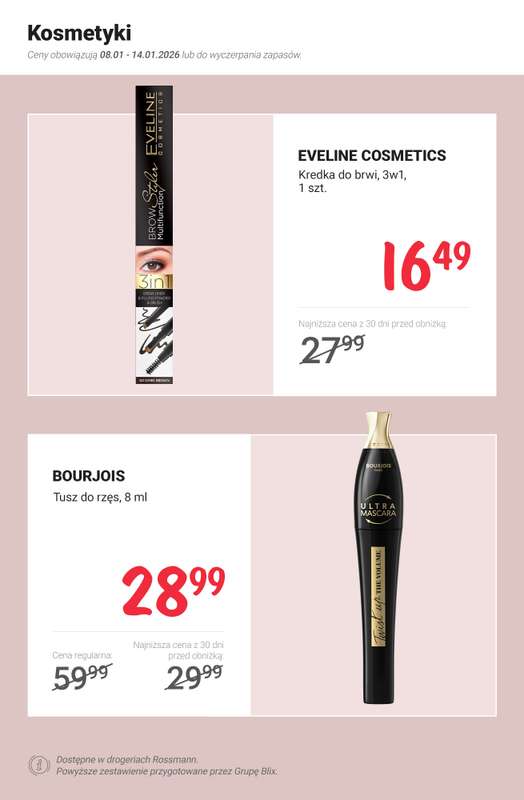 Rossmann - gazetka promocyjna MEGA promocje z nowej gazetki od czwartku 08.01 do środy 14.01 - strona 3