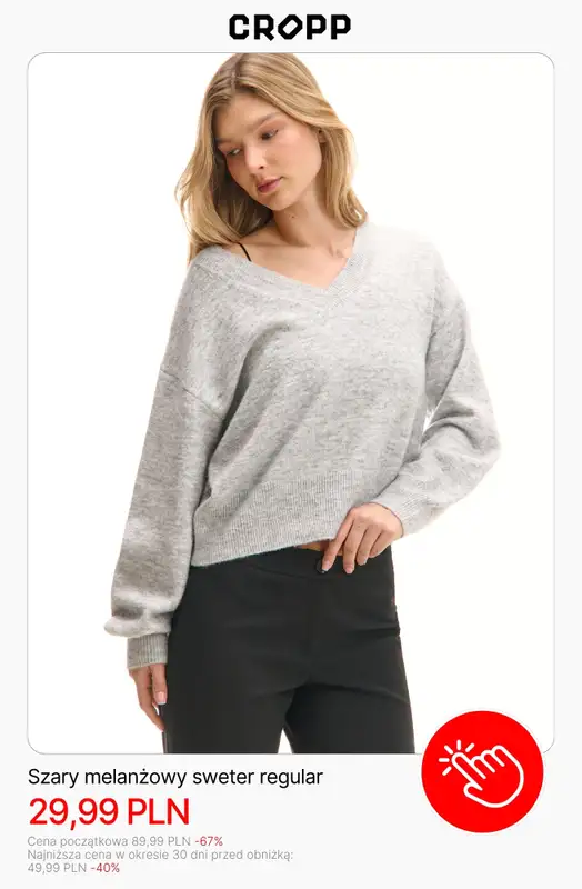 Cropp - gazetka promocyjna Swetry dla niej do -50%   - strona 2