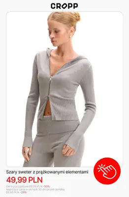 Cropp - gazetka promocyjna Swetry dla niej do -50% od środy 07.01  - strona 10
