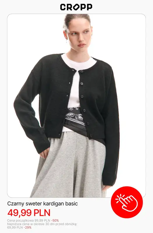 Cropp - gazetka promocyjna Swetry dla niej do -50% od środy 07.01  - strona 7