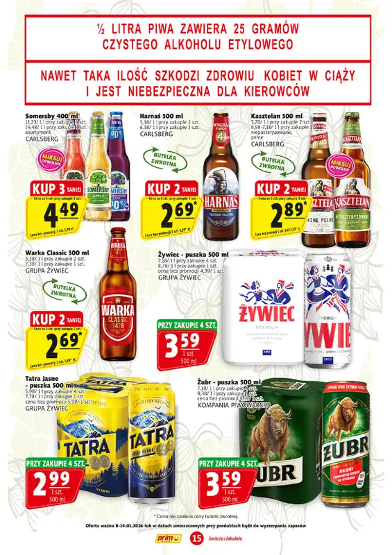 Prim Market - gazetka promocyjna Gazetka od czwartku 08.01 do środy 14.01 - strona 15