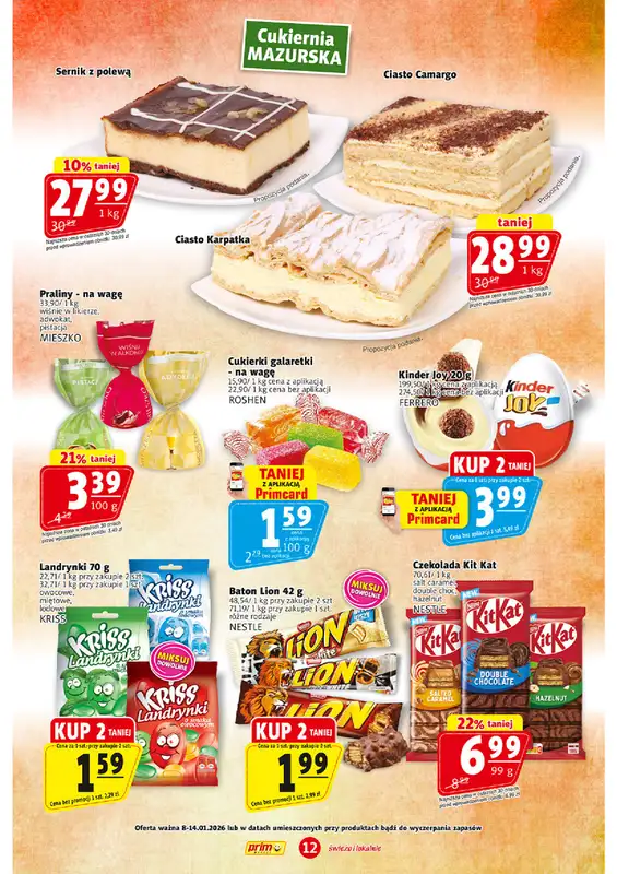 Prim Market - gazetka promocyjna Gazetka od czwartku 08.01 do środy 14.01 - strona 12