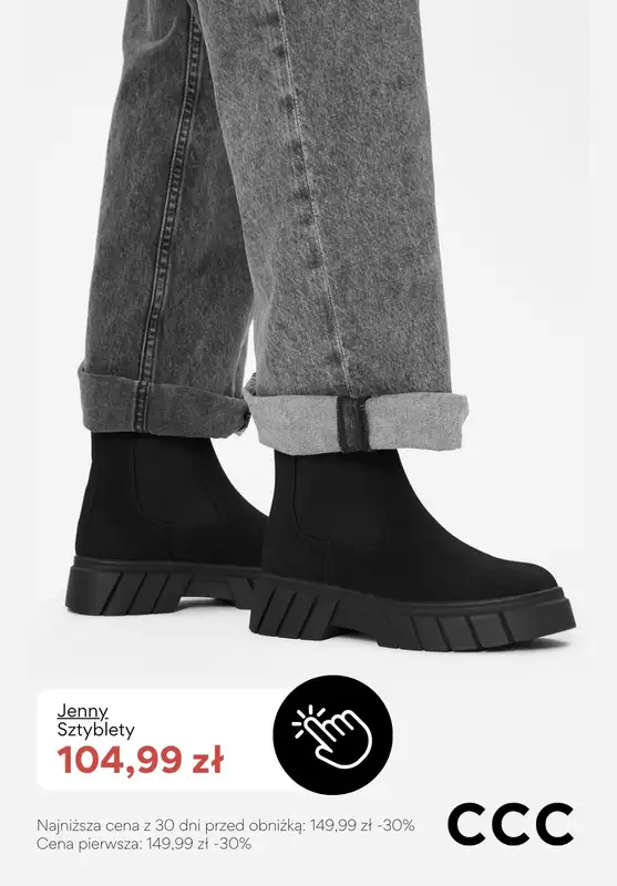 CCC - gazetka promocyjna EXTRA -15% na buty zimowe i akcesoria przy zakupie min. 2 produktów od środy 07.01  - strona 8