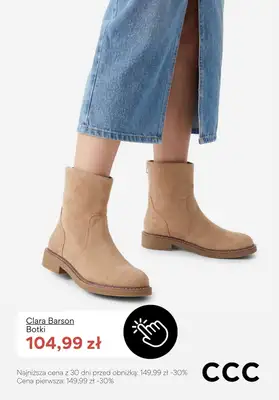 CCC - gazetka promocyjna EXTRA -15% na buty zimowe i akcesoria przy zakupie min. 2 produktów od środy 07.01  - strona 10