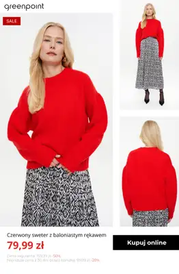 Greenpoint - gazetka promocyjna Stylowe swetry w SUPER cenach! od środy 07.01  - strona 8