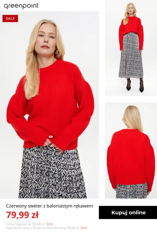 Greenpoint - gazetka promocyjna Stylowe swetry w SUPER cenach! od środy 07.01  - strona 8