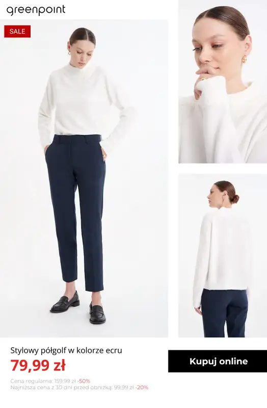 Greenpoint - gazetka promocyjna Stylowe swetry w SUPER cenach! od środy 07.01  - strona 12